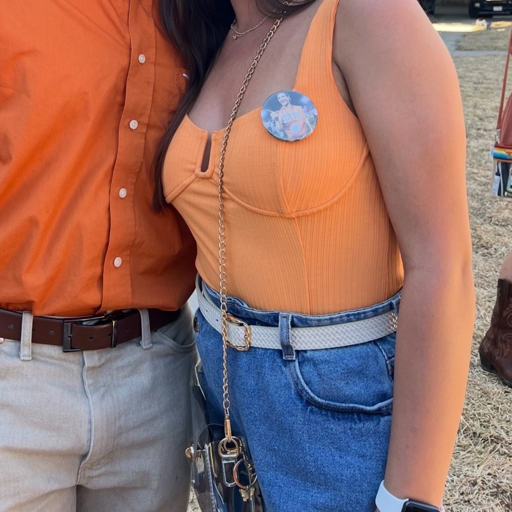Apricot Lane Orange Bodysuit